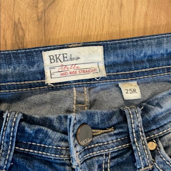 BKE jeans Stella mid-rise straight 25R - Picture 2 of 5